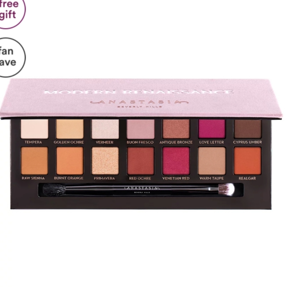 Anastasia eyeshadow pallet and storage box